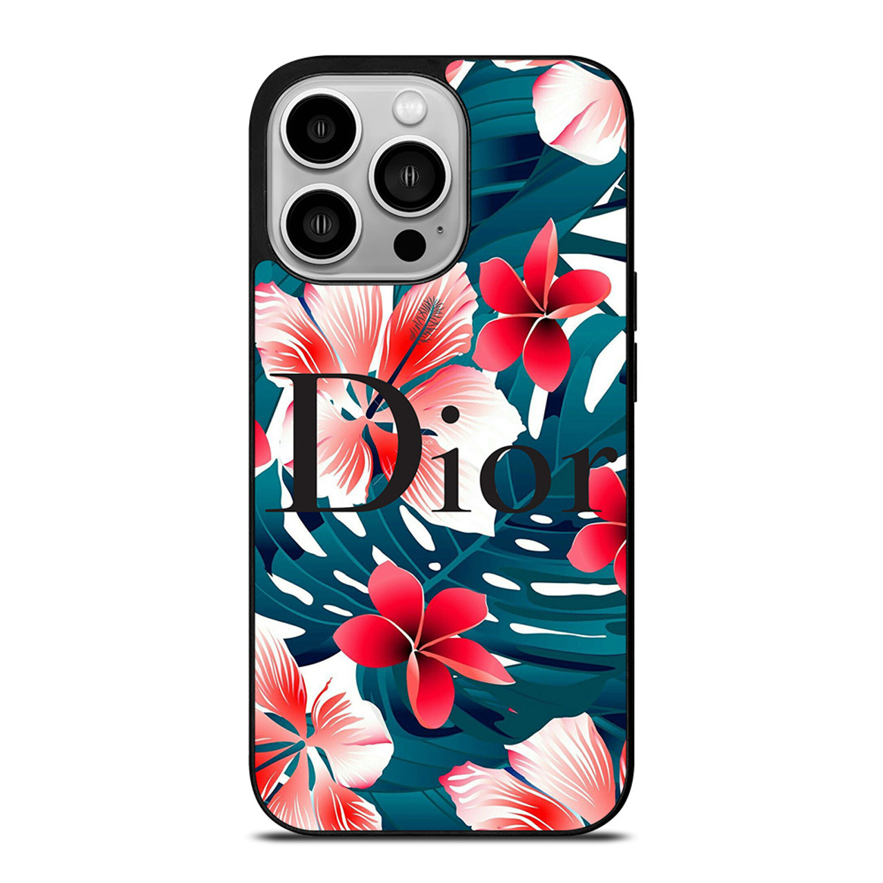 CHRISTIAN DIOR HIBISCUS FLOWER iPhone 14 Pro Case Cover